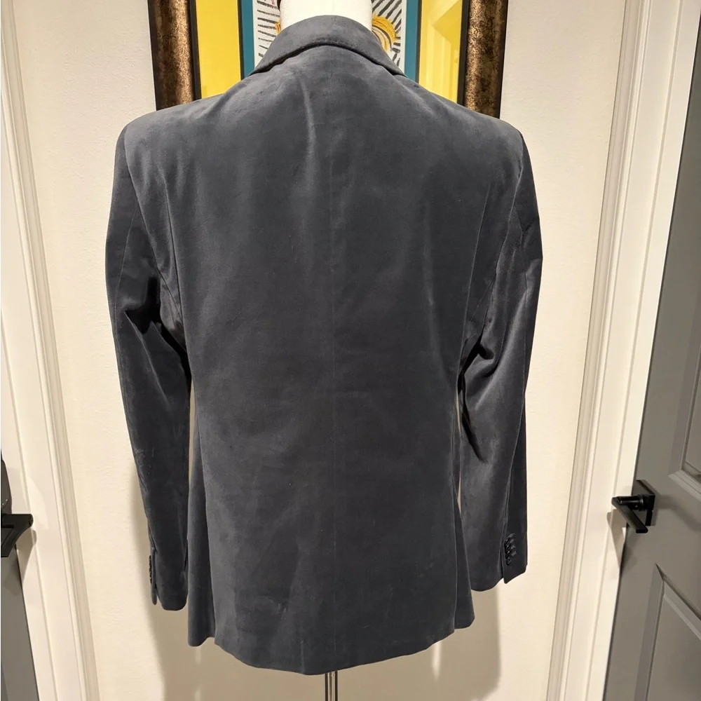Banana Republic Grey Velvet Sport Coat - Size 40 Brand New and Never Worn - Picture 3 of 5